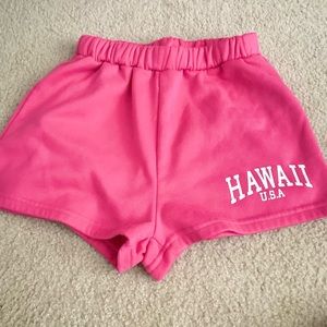 hot pink hawaii shorts